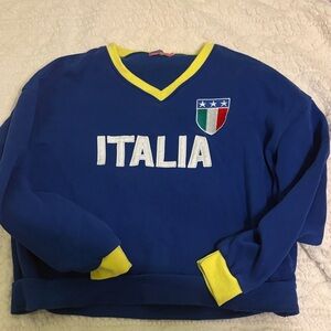 Italia Blue and Yellow Women’s Sweater